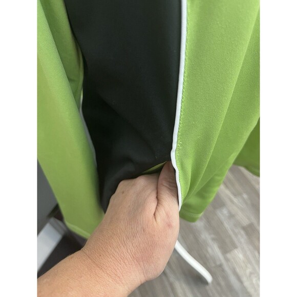Coldwater  Creek Women Active Large Green Full Zip Sweater Long Sleeve Pockets - Picture 9 of 10